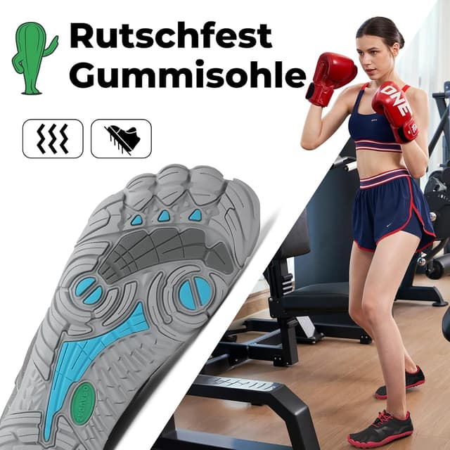 Detalle de SAGUARO Unisex Barfußschuhe Outdoor mit Zehenbereich und Zero-Drop-Sohle (Gr. 36–48)