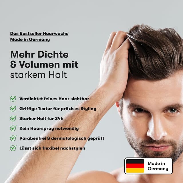 Detalle 2 de O.C. Haircare Mattes Volume Wax für 30 Tage