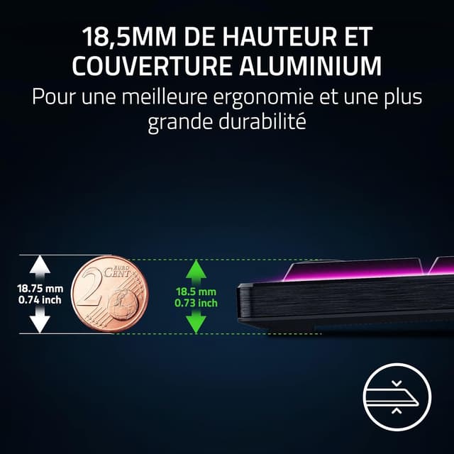 Thumbnail 4 de Razer BlackWidow V4 Low-Profile HyperSpeed clavier gaming