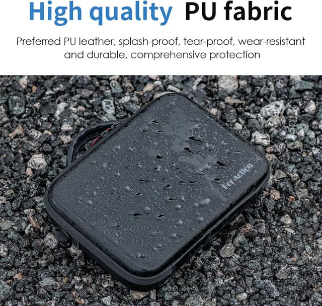 Detalle de xocome Tragetasche für DJI Osmo Action 5 (kompatibel mit Action 4/3) – PU-Leder Umhängetasche inkl. Schultergurt