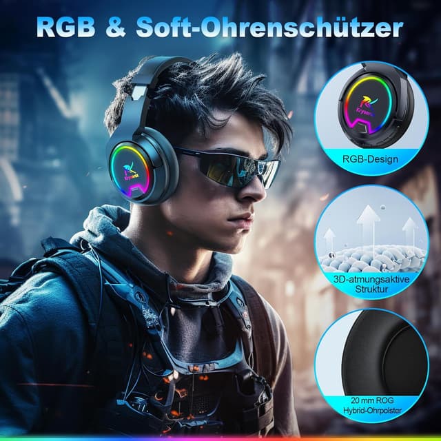 Thumbnail 5 de Krysenix PG4 Wireless Gaming Headset 48H