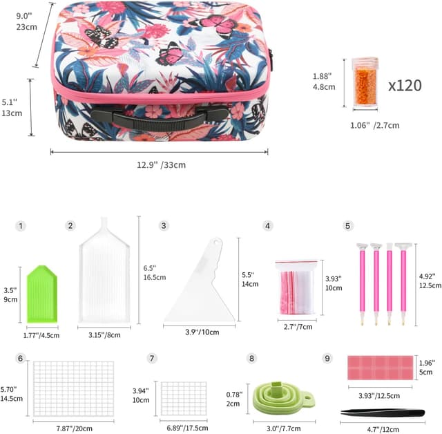 Thumbnail 5 de ARTDOT 120 Slots Diamond Painting Storage Boxes 10g