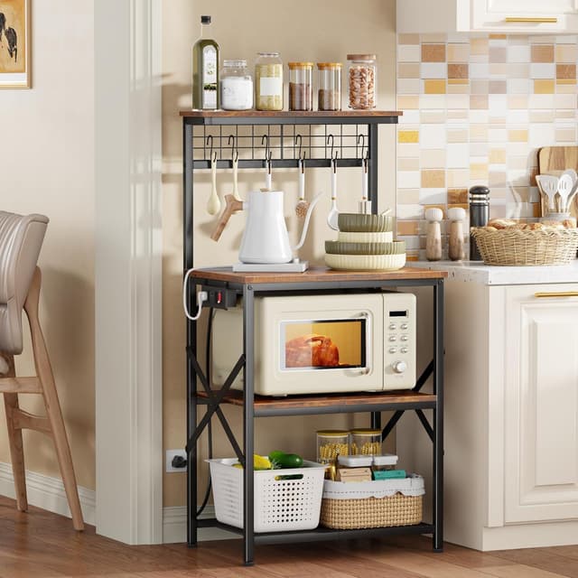 Detalle 2 de Furologee Kitchen Bakers Rack 4-Tier 🍽
