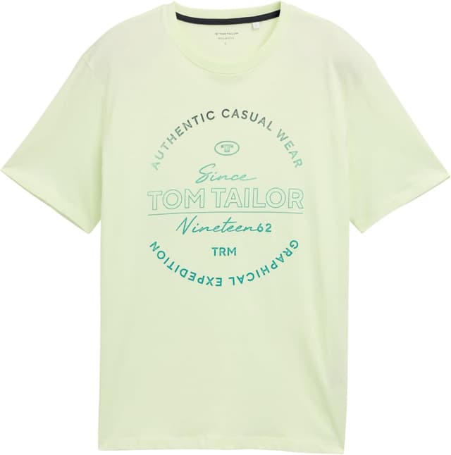 Detalle 2 de TOM TAILOR 1046876 T-Shirt da uomo in cotone con logo stampato