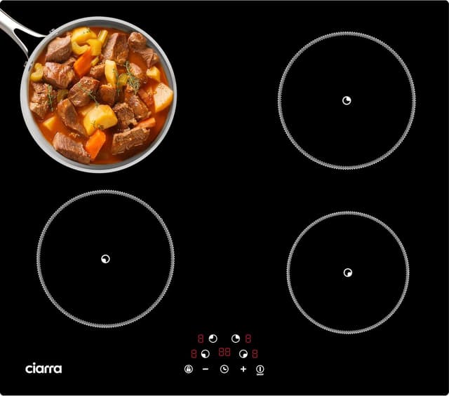 Imagen de CIARRA CABBIH4-F Piano Cottura Induzione 59 cm 6000 W en OfertitasTOP