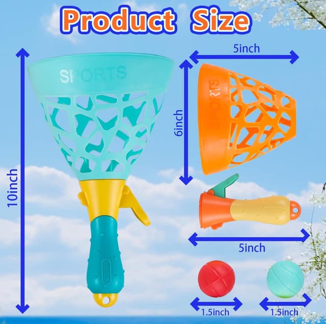 Thumbnail 1 de Lanzador y 2 cestas con 10 pelotas