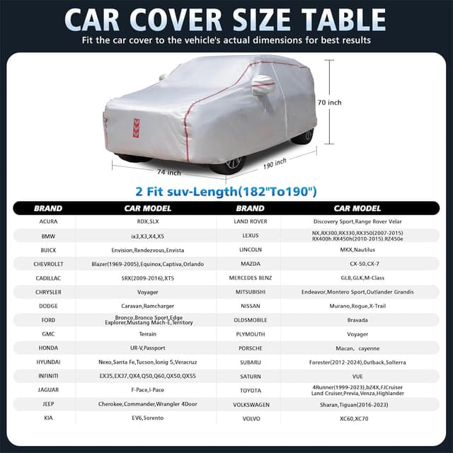 Thumbnail 4 de Ngwytong SUV Car Cover 182-190 in
