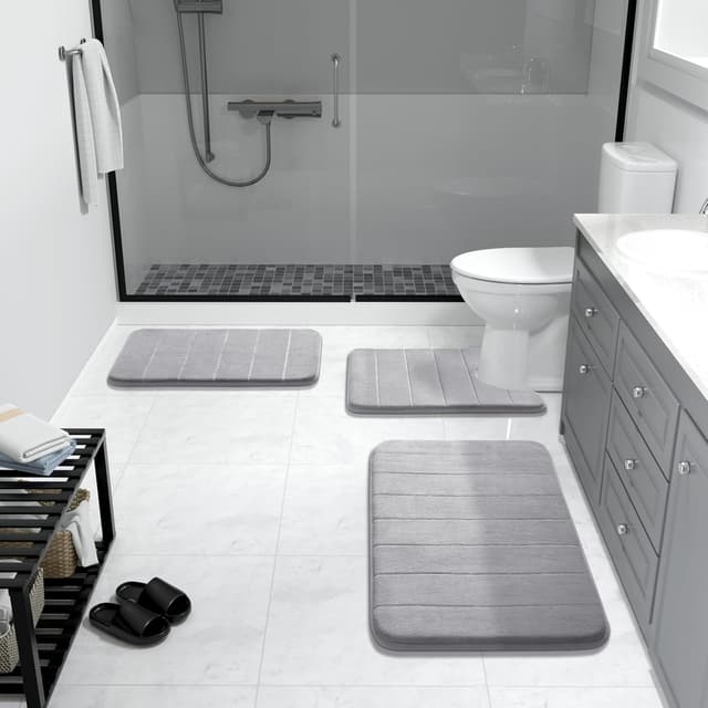 Thumbnail 6 de Yimobra Memory Foam Toilet Bath Mat U-Shaped 24x20 in ๐ฝ