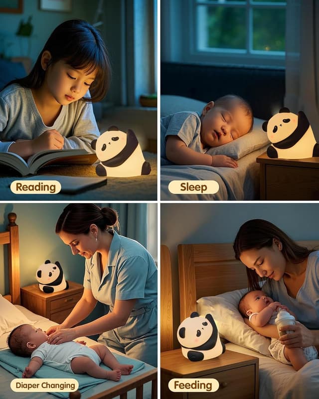 Thumbnail 6 de Panda Night Light 1200mAh rechargeable soft lamp