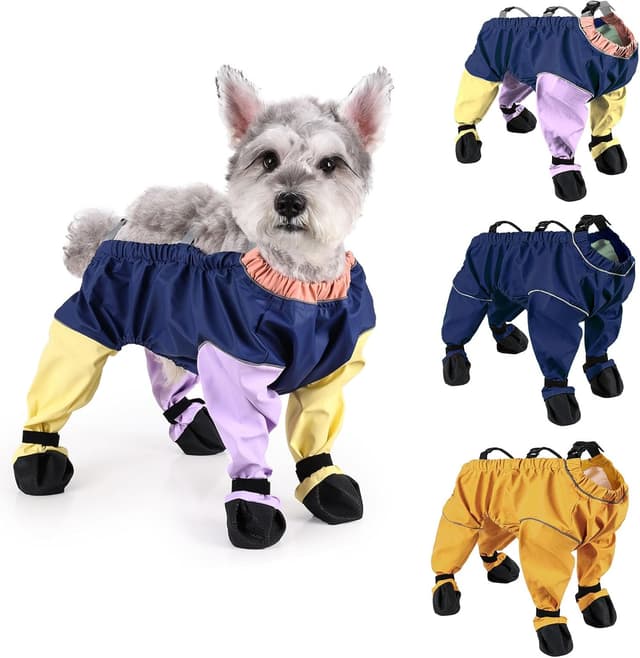 Detalle de BT Bear Dog Shoes waterproof dog walking boots (Size L) – Purple