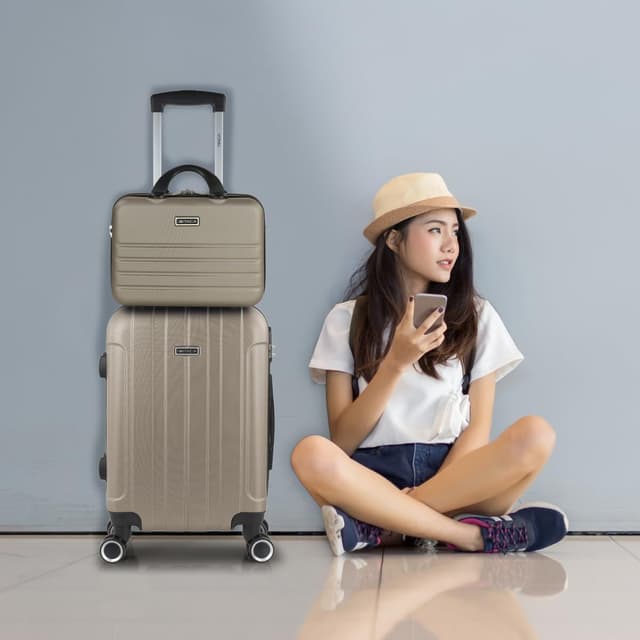 Detalle 2 de ITACA Maleta de Cabina Rígida 55x40x20 ✈️ Ligera y Compacta