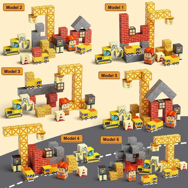 Thumbnail 5 de burgmate Magnetische Bausteine 49 Teile