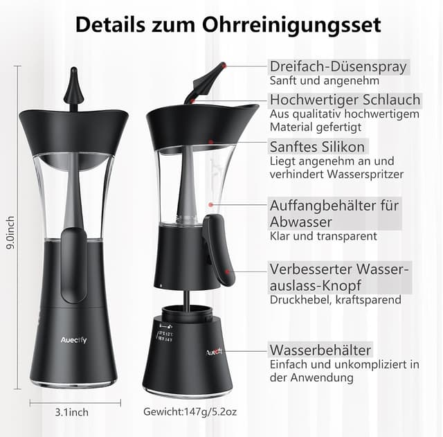 Detalle 2 de Ohrenschmalz-Entfernungs-Set mit Einhandbedienung