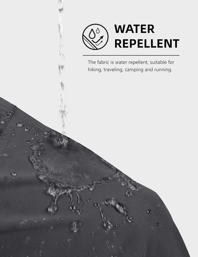 Detalle de MAGCOMSEN Men’s Quick-Dry 3/4 Gym Shorts with Zipper Pockets (Nylon/Elastane)