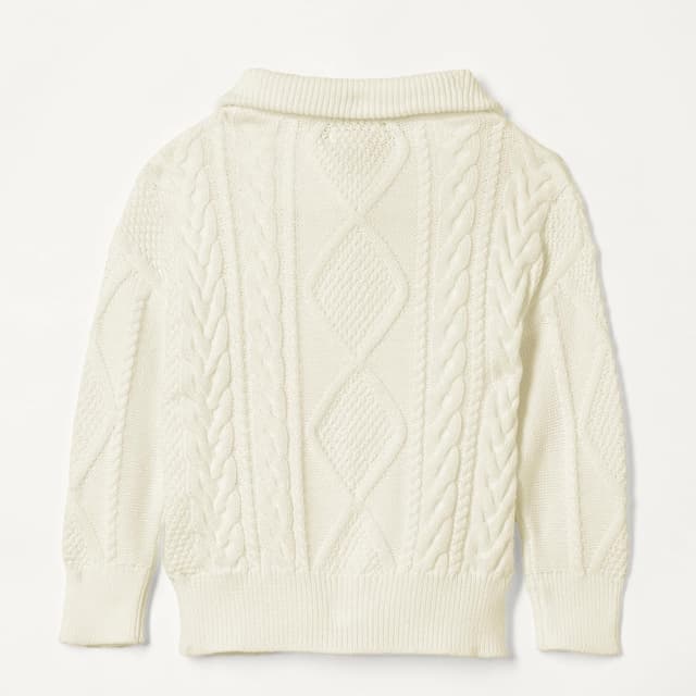 Detalle 2 de Amazon Essentials Boys & Toddlers Quarter-Zip Cable-Knit Jumper (Relaxed Fit)