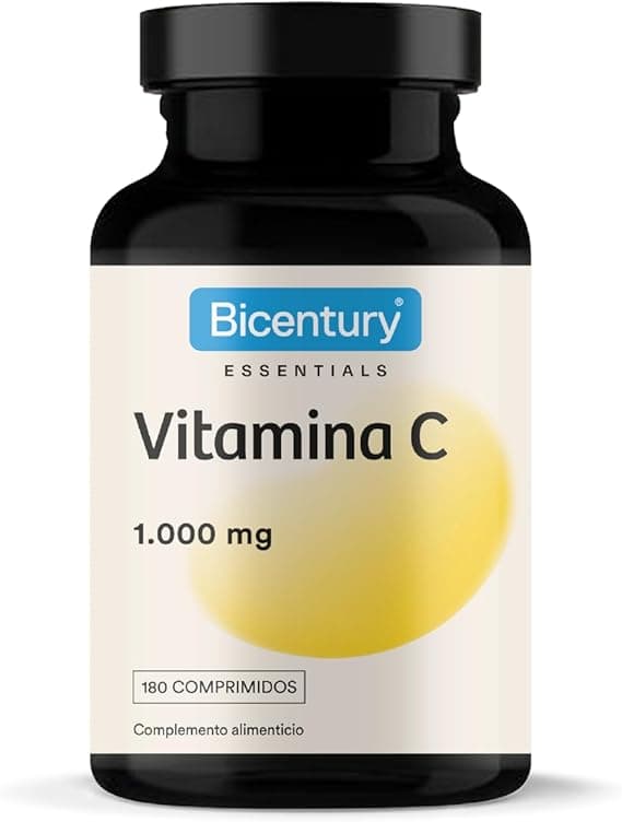 Detalle de Bicentury Vitamina C 1000mg 🍊 Refuerzo Inmunitario 180 comprimidos
