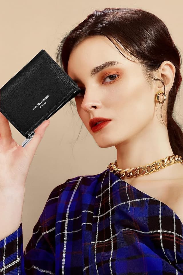 Thumbnail 1 de David Jones Monedero piel sintética 19x8 cm 👜