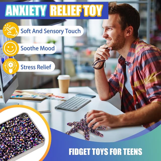 Detalle 2 de Chilvil 500pc Magnetic Fidget Toy 🧲