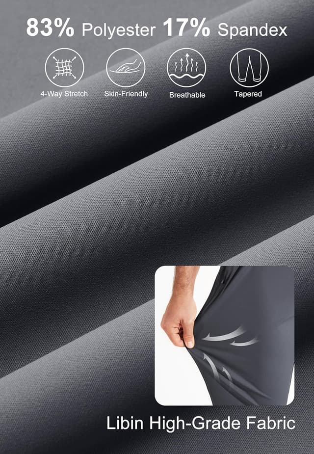 Thumbnail 3 de Libin Pantaloni da Golf Elasticizzati Slim Fit Jogger