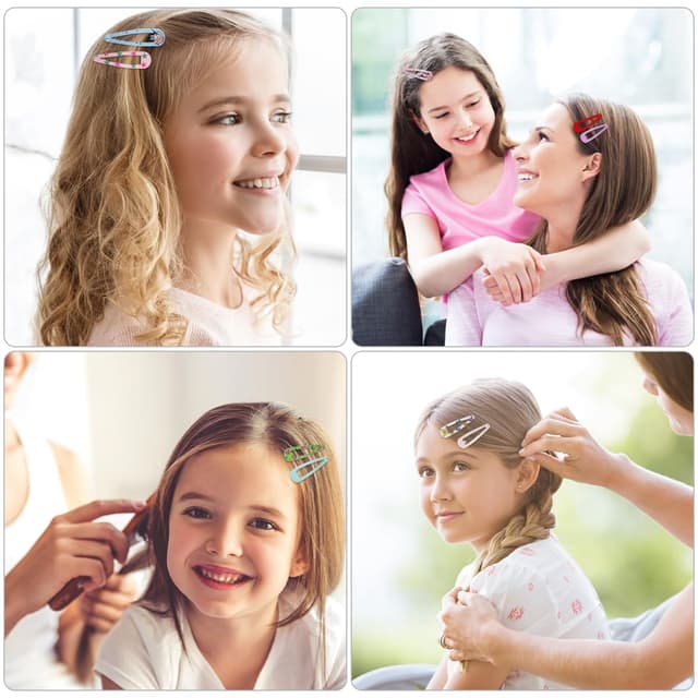 Thumbnail 1 de Haarspangen für Mädchen 120 Stück 5 cm bunt gemischt