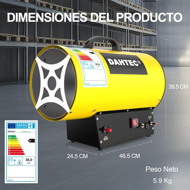 Thumbnail 4 de DAHTEC Calefactor de gas 18-30 kW