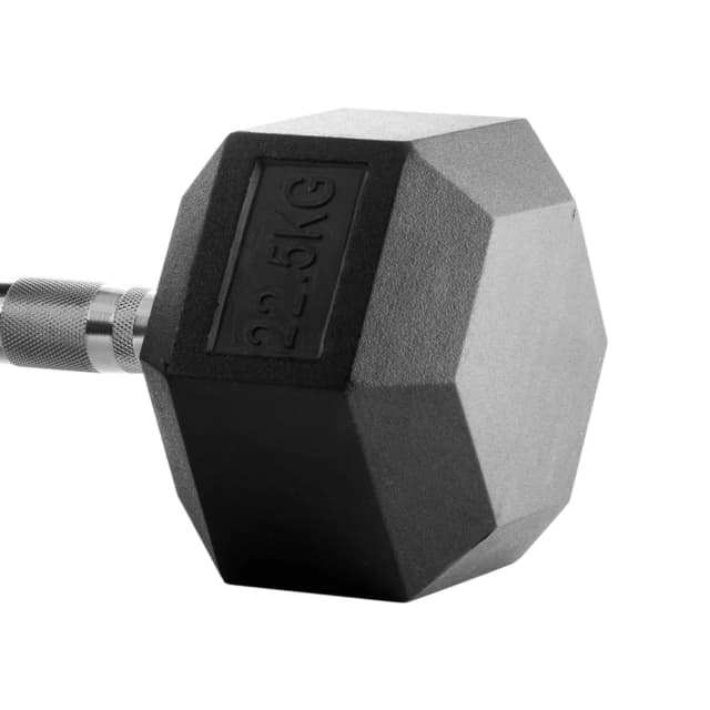 Detalle de Bodytone Set 2 mancuernas goma hex 22,5 kg 🏋️</p>