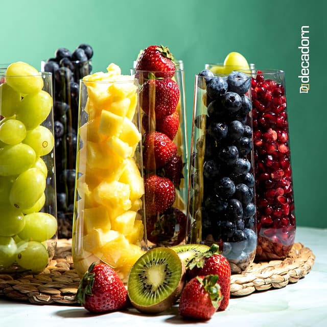 Detalle de DECADORN Clear Stemless Flutes 48 Pack