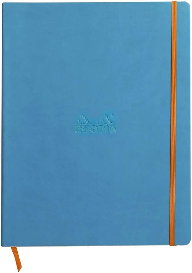 Detalle 2 de Rhodia Rhodiarama Notizbuch 117714C in DIN A4+ (tangerine) mit weichem Deckel, 80 Blatt