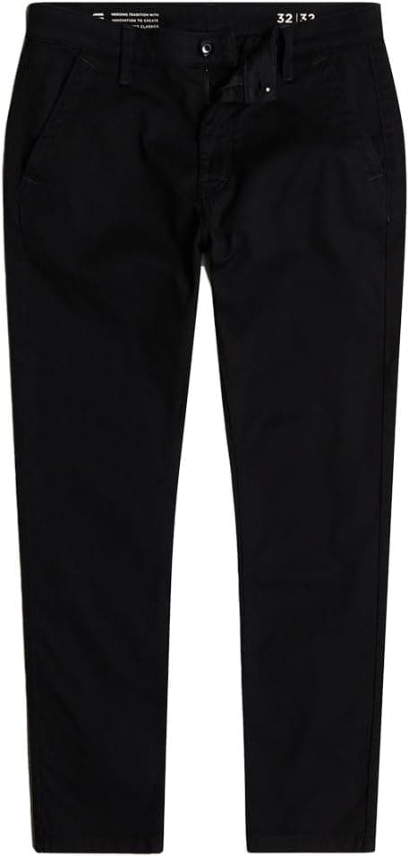 Detalle de G-Star Men’s Skinny Chino: zip & button chino trousers with pocket detail