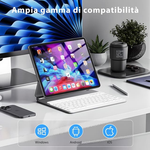 Thumbnail 6 de HZD Tastiera Bluetooth QWERTY, layout italiano