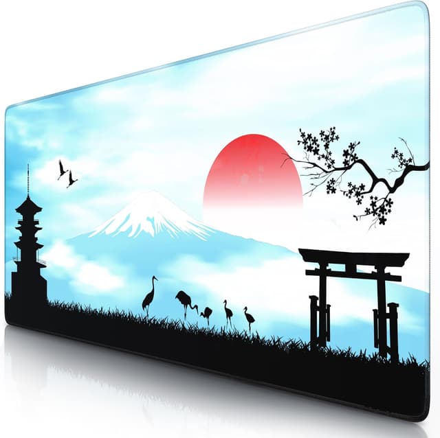 Detalle de Titanwolf XXL Speed Gaming-Mauspad „Japan Sunset“ (900 x 400 mm, 3 mm)