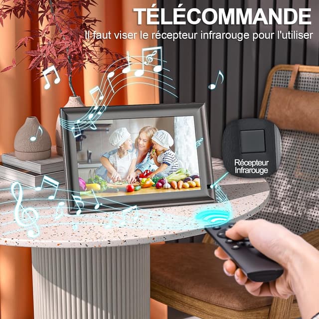 Thumbnail 5 de OBVHNUA 10,1" Cadre Photo Numérique 1280 x 800