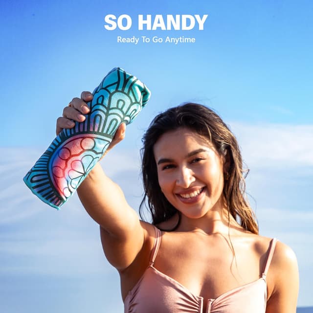 Detalle 2 de Winthome Beach Towel 2 Pack, 90×180cm