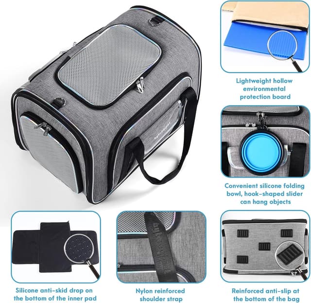 Thumbnail 6 de Sac de Transport Extensible 4 Côtés Chat