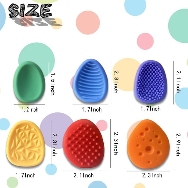 Detalle de 36pcs Color Random Fidget Toys Sensory Stones (Textured Worry Stones) for Kids & Teens
