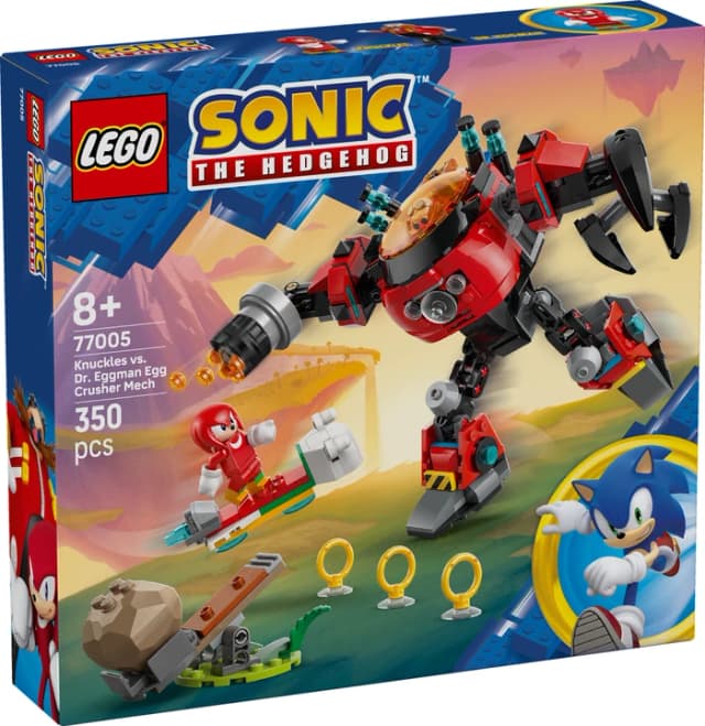 Detalle de LEGO Sonic the Hedgehog Knuckles vs. Dr. Eggmans Egg Crusher Mech (77005)
