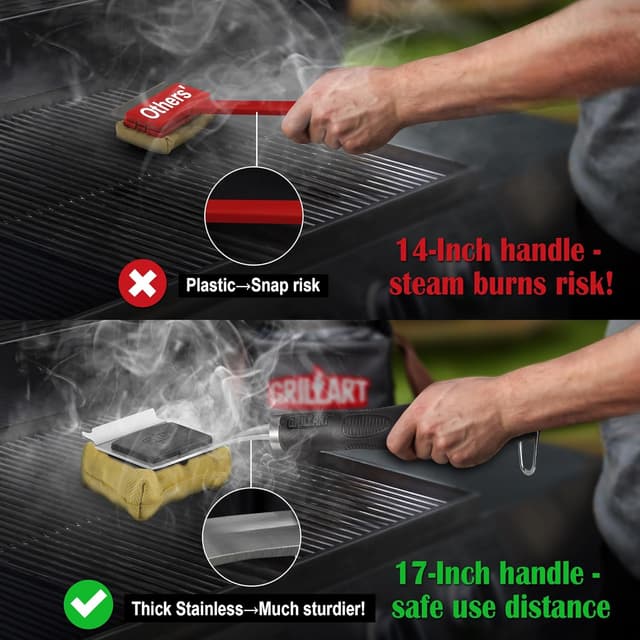 Detalle 2 de GRILLART Grill Brush Steam Cleaner 17