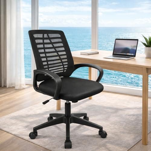 Thumbnail 6 de Silla ergonómica de oficina T-LOVENDO - respaldo de malla transpirable, soporte lumbar y altura regulable