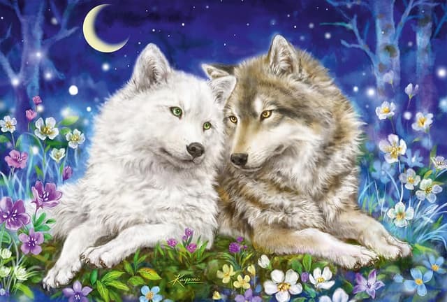 Detalle de Schmidt Spiele Wolfsfreunde Kinderpuzzle 200 Teile