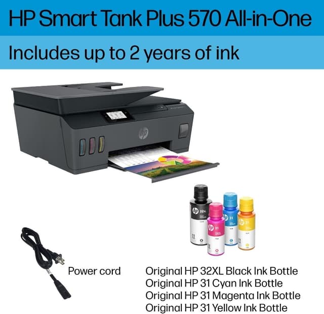 Detalle 2 de HP Smart Tank Plus 570 ink tank printer