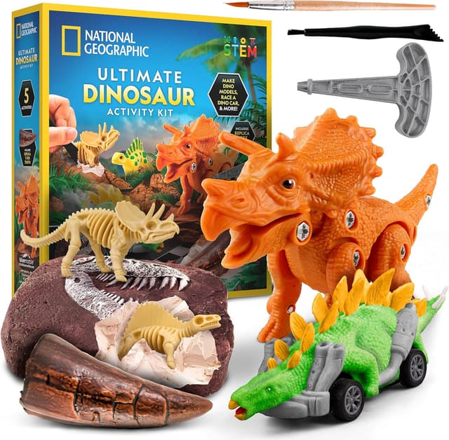 Imagen de National Geographic Ultimate Dinosaur Activity Kit — 5 activities 🧩 en OfertitasTOP