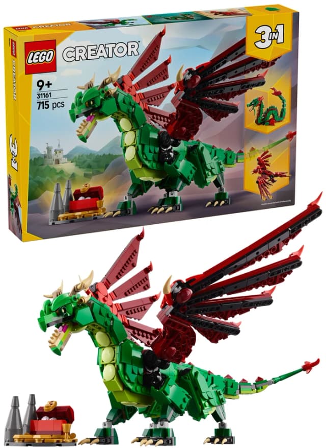 Thumbnail 8 de Lego 31161 Grüner Drache 715 Teile