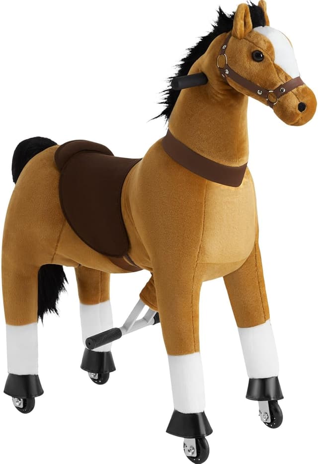 Imagen de tectake Caballito de Juguete Realista 89 cm 🐴 en OfertitasTOP