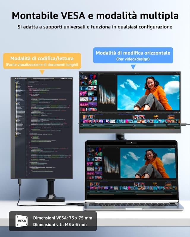 Thumbnail 5 de Yodoit Monitor Portatile 15,6" IPS 1080P