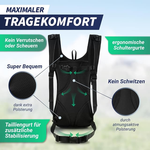 Thumbnail 3 de SASMO® Fahrradrucksack 6L Ultraleicht 350g