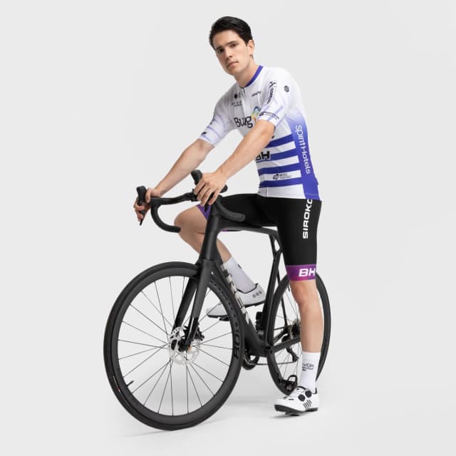 Detalle de Siroko maillot de manga corta hombre Burgos Burpellet BH x Siroko (BBBH Campeon Uruguay)