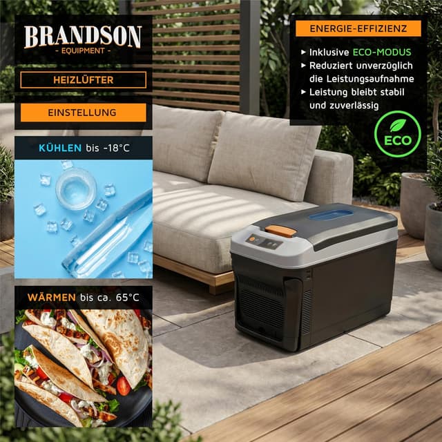 Thumbnail 6 de Brandson elektrische Kühlbox 32 Liter (Thermobox) 12V/230V – kühlt bis -18 °C, heizt bis 65 °C