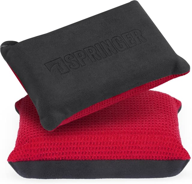 Detalle de SPRINGER ZX1200 – Lot de 2 éponges double face pour pare-brise anti-buée (sans traces, sans peluches)