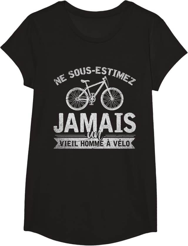 Thumbnail 5 de T-shirt cycliste Ne sous-estimez jamais vieil homme