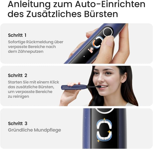 Detalle de Oclean X Lite Schallzahnbürste Set Blau